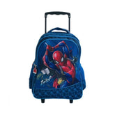 Hectarul - Trolley Mare Pentru Scoala 3 Compartimente Spider Man